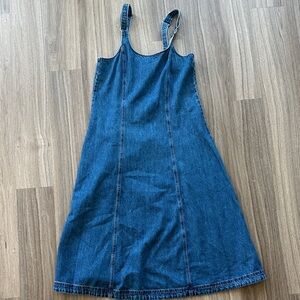 Madewell Medium Blue Denim Dress with Adjustable Straps